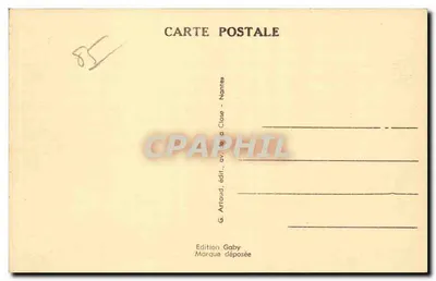 LA ROCHE-sur-YON (Vendée) — Plein Napoleón en de Kerk van Sint-Louis — Gaby — Achterkant