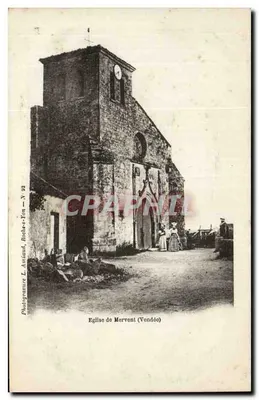 Igreja de Mervent (Vendée) — Fotografia de L. Amiaud, Roches-Yon — N° 92