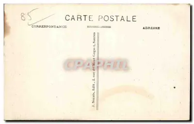 Isola di Noirmoutier — La Croix du Chemin — editore J. Nozais, n°97 — Verso