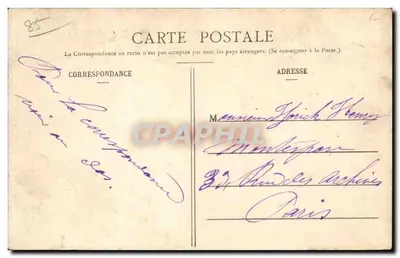 O Calvário de Luçon — Vendeé — Impressor Duflos e D'homme, N° 2691 — Verso