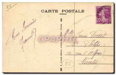Rocheservière (Vendée) — Uma Avenida do bosque da Touche — editor Armand, Nantes, n°14 — Verso