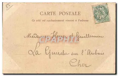 Ile-d'Yeu — A pedra balançante — Héliotypie Dugas, Nantes, n° 21 — Verso