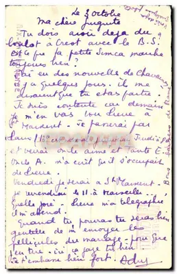 Vue de Gortole — éditeur inconnu, n° de série non visible — Verso