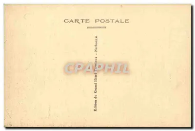 Narbonne — Hotel de Ville — Antigo Arcebispo, fachada parcialmente restaurada por Violet le-Duc — Torre Gilles 1300, Torre St-Martial 1345 e Donjon de la Madeleine 1275 — Verso