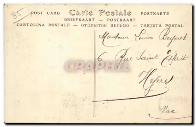 Sables-d'Olonne — Ogólny widok miasta i plaży — Wydawca A. Dufour, nr 402 — Rewers