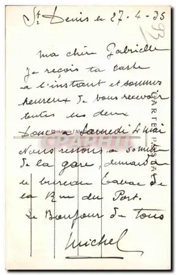 Saint-Denis — Hotel de Ville i Abpia — A.C. 14 — Rewers