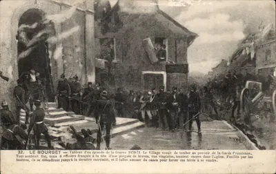 Le Bourget — Vista de um episódio da Guerra 1870-71 — Editor BLD, n°32