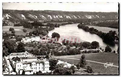 La Roche-Guyon — vista tirada da estrada das Crêtes para a Seine — Éditions Gaby
