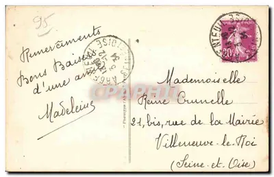 Argenteuil - Katedra protestancka — wydawca L. Artille, nr 59 — Rewers