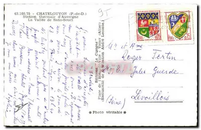 La Gigogne — widok panoramiczny — Wydawnictwo Hotelu Miasta - Vichy (Allier) — Rewers