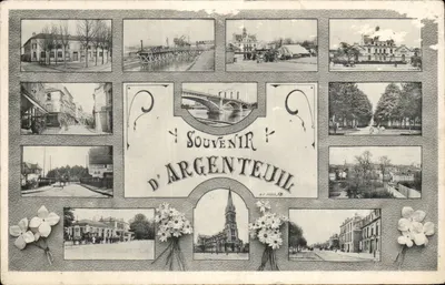 Lembrança de Argenteuil — editor R.F. Paris, número de série não visível