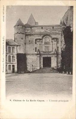 Castelo de La Roche Guyon — A entrada principal — Moussard & Bonnier, n°8