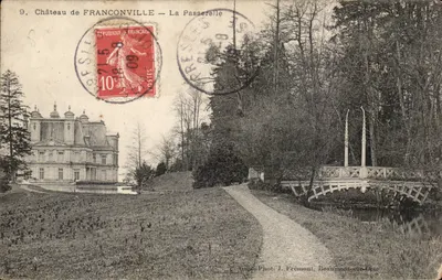 Castelo de FRANCONVILLE — A Ponte — Imp. Phot. J. Frémont, Beaumont-sur-Oise