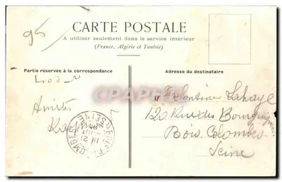 Enghien-les-Bains — Bordas do lago do Norte — editor não identificado, número de série 9 — Verso