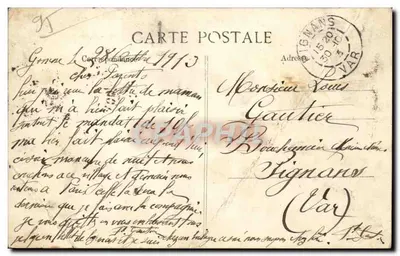 Gonesse — Igreja de São Pedro — editor Pétinon, Alli, Beaumont-sur-Oise — Verso