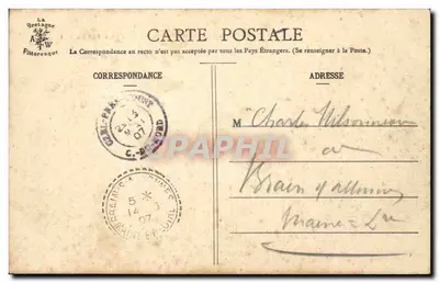 Kaplica NMP Lorettki między Uzel a Le Quillec — La Bretagne Pittoresque, nr 993 — Rewers