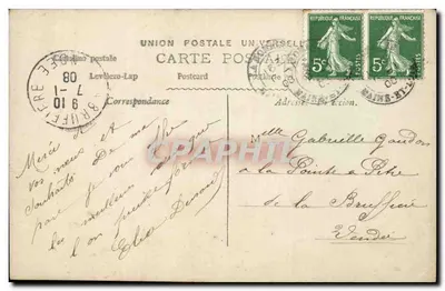 Mulher diante de um grande trevo de quatro folhas — Porta-Bonheur para a Nova Ano — Paris, n° 358 — Verso