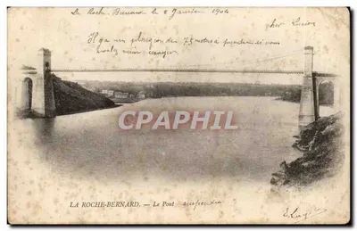 La Roche-Bernard — O Ponte Suspensa — Ed. E. Lury