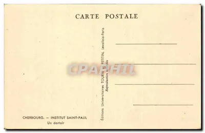 Cherbourg — Instituto Saint-Paul — Um dormitório — Verso