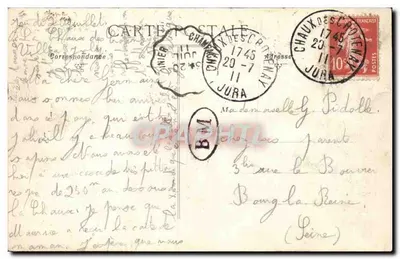 La Chaux-des-Crotenay - Der Kirchenviertel — Sammlung Courtes Hébert — Rückseite