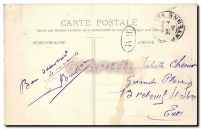 Sainte-Suzanne (Mayenne) — Passeio da Poterne - Torre lado Sul — Editor de Berne, n°1128 — Verso