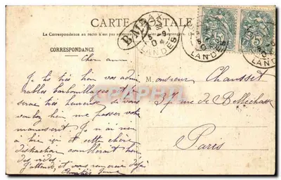 Biarritz - De Roche percée genaamd Loge du Théâtre bij de Rocher de la Vierge — Achterkant