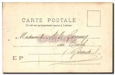 Dwie młode kobiety tańczące na plaży w Arcachon — Wydawca E.P. n° 16-1903 — Rewers