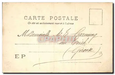 Twee vrouwen aan de rand van de zee — strandscène — E.P. (Pariser Uitgave) — Achterkant