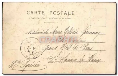 Taniec hiszpański — Coquetterie — S.I.P. n° 159/2 — Rewers