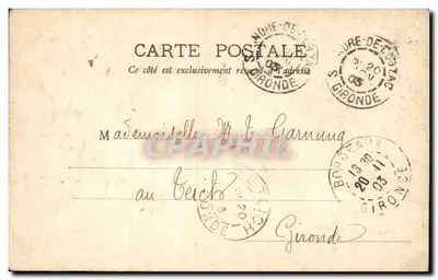 Portrait de Mlle Blanche Dupré — éditeur Mlle Blanche Dupré, n° 045 — Rewers