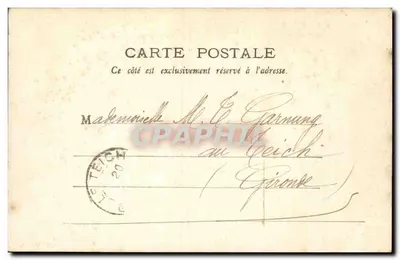 Duas jovens sob um ponte — vista de Roncq, França — editor não identificado, n° de série 7824 — Verso