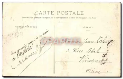 Chartres - L'Eure, widok z mostu Courtille — wydawca nieznany, nr 37 — Rewers