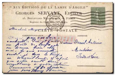 Coppia abbracciata — riproduzione di un aquatinta di Henri Farge per Runeberg — Nadeschda — Verso