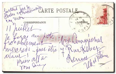 Marseille — De Corniche, de Anse du Prophète en het Restaurant Rouillon — Uitgever Select, n° 127 — Achterkant