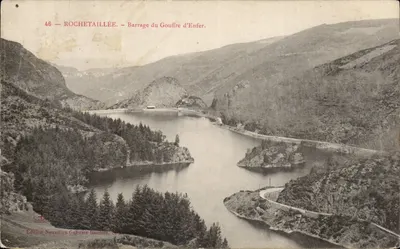 Rochetaillée — Barragem do Gouffre d'Enfer — Edição Nouvelles Galeries Réunies, St-Émilion