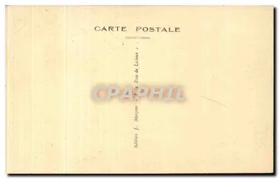 Lisieux — La Catedral vista desde el Jardín público — Edición J. Monjour — Reverso