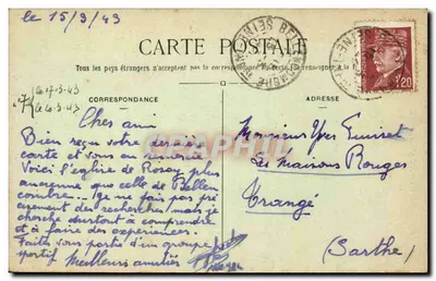 Rosay (S.-Inf.) — Kościół — Fotografia E. D. Coll. Virst — Rewers