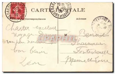 Saumur - Zamek - Wewnętrzny dziedziniec — Dando-Berry, Loudun - nr 471 — Rewers