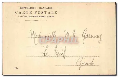 Kościół św. Eulalie — Bordeaux — Wydawca BORDEAUX — Rewers
