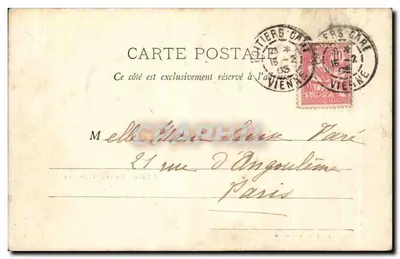 AUXANCE (Vienne) - The Castle — The Castle Meadow — publisher A.B.&C. n° 84 — Back
