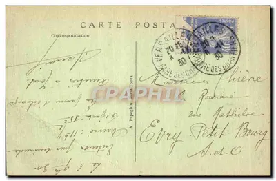 Versailles — O Castelo e a Estátua Equestre de Luís XIV — A.P. 125 — Verso