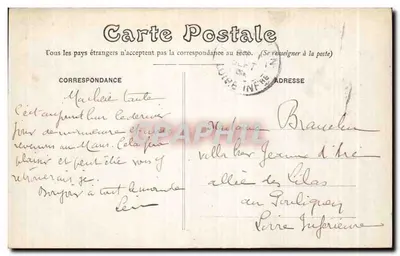 Dampierre-sous-Breu — Plac kościoła — Laussedat, Châteaudun — Rewers