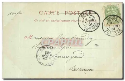 Dijon — Absydę kościoła Świętego Benignusa — ND Phot — Rewers