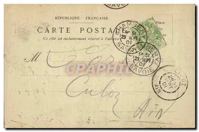 Zasłona teatru w Chambéry — Orfeusz w Piekle — IMP. DUCLOZ, MOUTIERS N°62 — Rewers