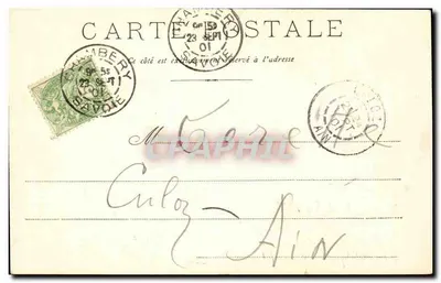 Castelo de Bourdeau — Lago do Bourget — J.J. 1001 — Verso