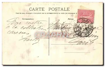 Dijon — Orologio di Jacquemard (chiesa di Nostra Signora) — J. Gérin, edit. 7 pl. Darcy, Dijon — Verso
