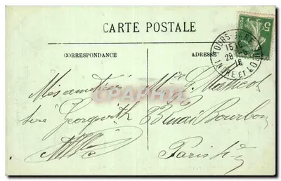 Chenonceaux — Zamek — Skrzydło Thomas-Bohier i Wieża Marque — LL. — Rewers
