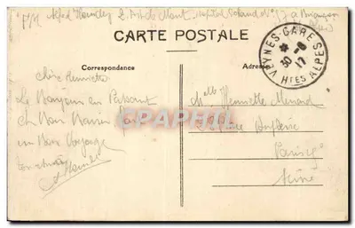 Veynès (H.-A.) — Wijk Notre-Dame, de School, het Foulage - Uitzicht op Saint-Marcellin — Achterkant