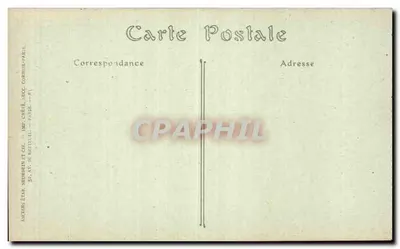 Pau — Het Hotel Gassion en de Kerk van Sint-Maarten — Imp. Chéhé, Parijs — Achterkant