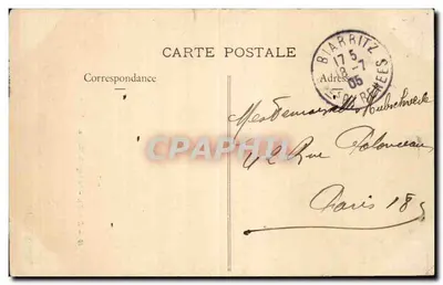 Biarritz — Loggia Teatralna — Wydawca H. Naucy, nr 14 — Rewers